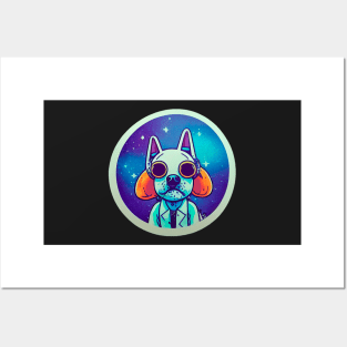 Dog halloween styles Galaxy Posters and Art